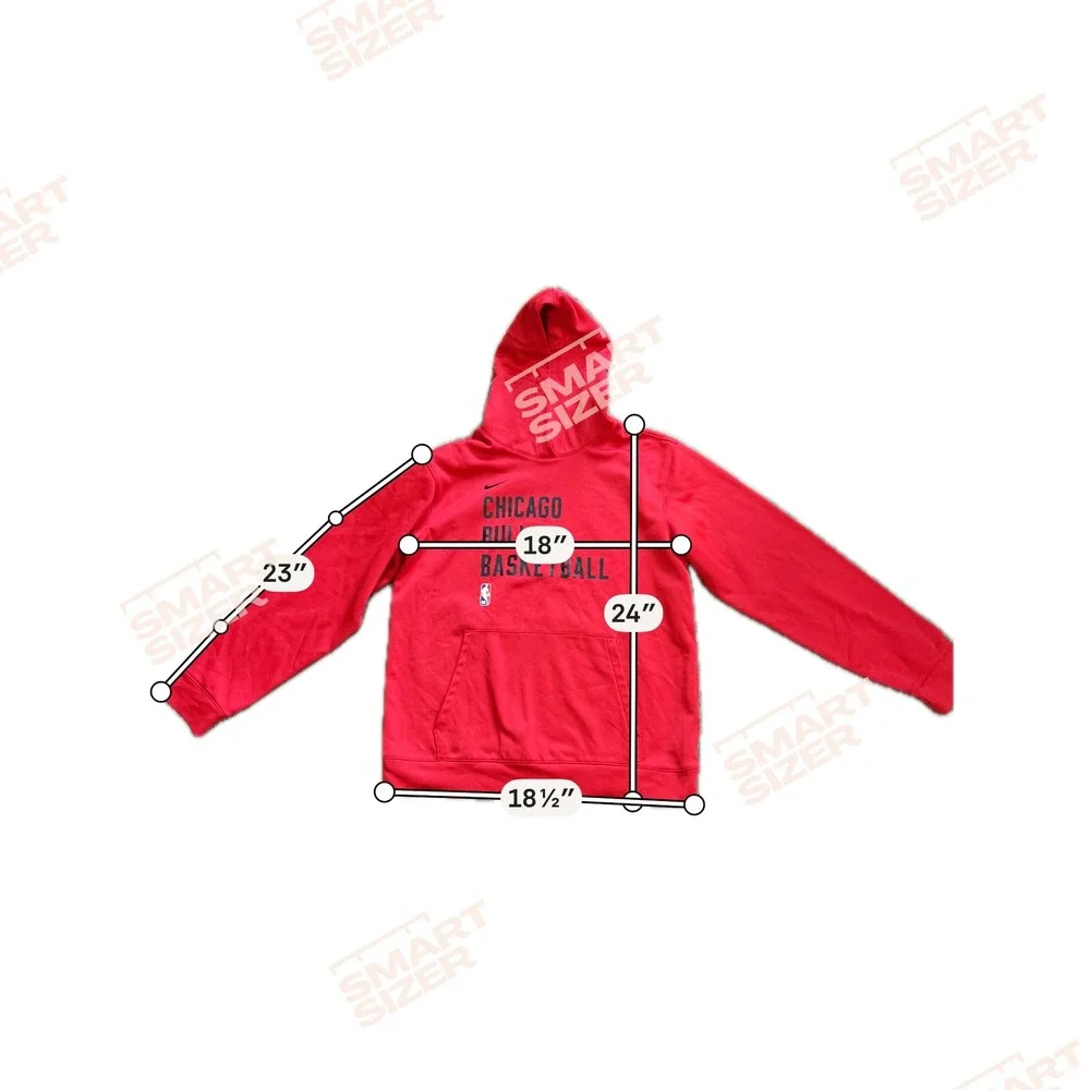 Nike Chicago Bulls Basketball Hoodie Red Youth XL 18/20 Dri-FIT Pullover NBA
